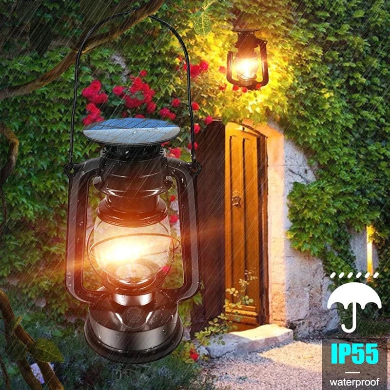 Lanterne Solaire Métal Antique USB Extérieure | Marco Lucetti Style1