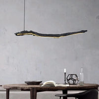 LED bandes lumineuses noires Wabi-sabi : Lampes suspendues pour restaurant, bureau, chambre, café et salle d'exposition | Marco Lucetti