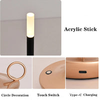 Lampe de Table Rechargeable LED - Atmosphère Créative