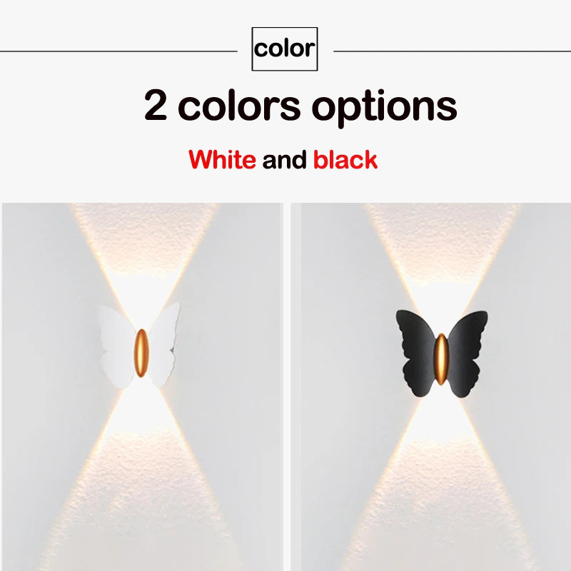 Applique murale LED Papillon pour extérieur