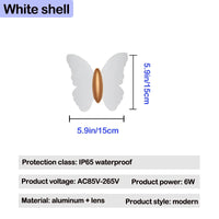 Applique murale LED Papillon pour extérieur
