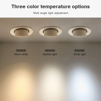 Spot LED Downlight Dimmable 360° - Rotation à Angle ajustable - Plafond encastré 7W 10W 20W AC 110V/220V - Idéal pour Chambre et Couloir