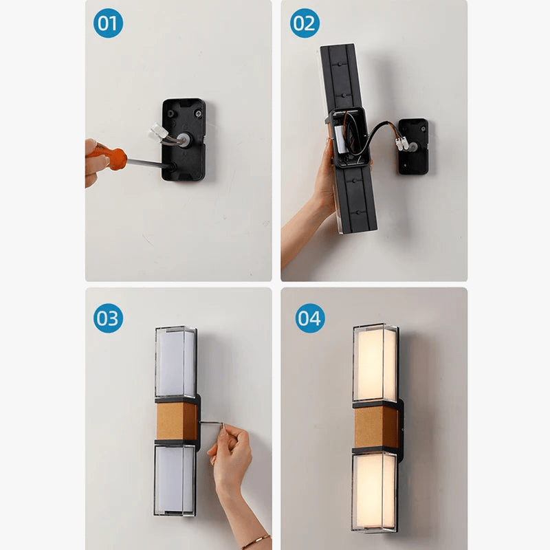 LED étanche pour porche - Applique extérieure pour jardin, couloir, balcon - Éclairage décoratif  | Marco Lucetti