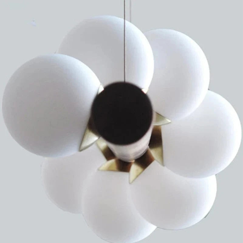 LED longue suspension en bois lumières boule de verre luxueuse Art Design  | Marco Lucetti