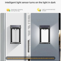 Applique murale solaire LED extérieur avec capteur de mouvement