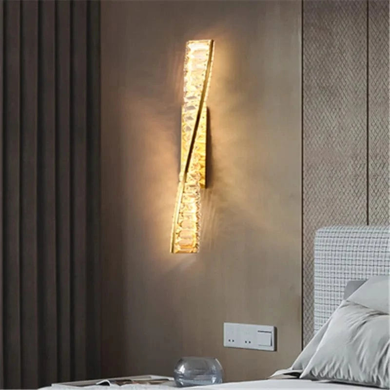 LED Lumière de Luxe Nordique Cristal pour Applique Murale Postmoderne Chic | Marco Lucetti
