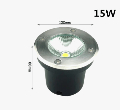LED lumière souterraine 5W 10W 15W 20W 30W - Éclairage extérieur étanche pour jardin et chemin - Spot paysage IP67 220V DC12V | Marco Lucetti