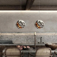 LED Lustre Suspension Wabi Sabi Rétro - Éclairage Planète Lumières Restaurant Bar Art | Marco Lucetti