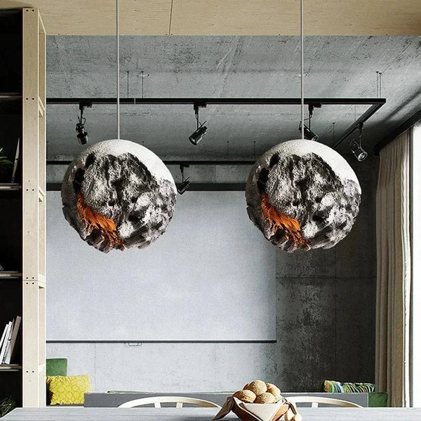 LED Lustre Suspension Wabi Sabi Rétro - Éclairage Planète Lumières Restaurant Bar Art | Marco Lucetti