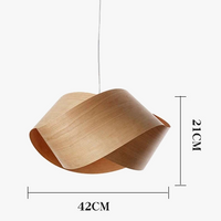 Lustre en bois LED moderne pour un éclairage intérieur chic