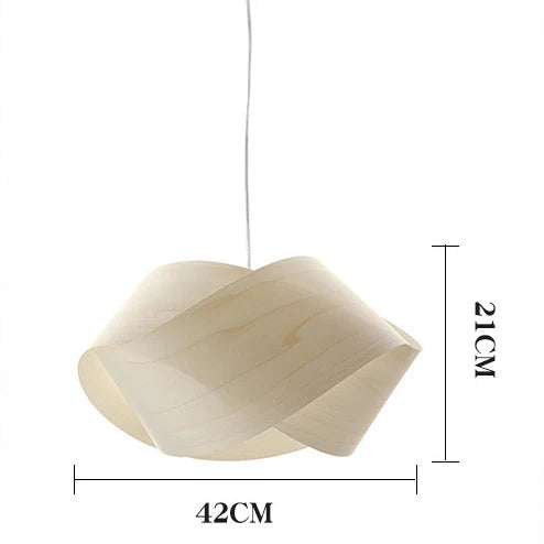 Lustre en bois LED moderne pour un éclairage intérieur chic