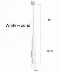 Suspension LED Tube Design Épuré