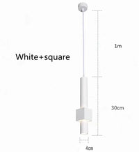 Suspension LED Tube Design Épuré
