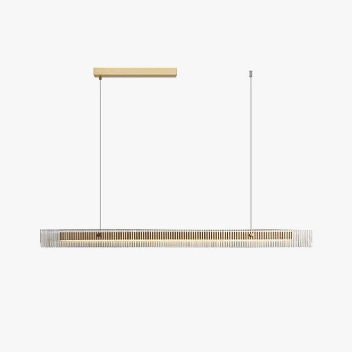 Lustre de luxe en acier inoxydable et cristal: Élégance Minimale