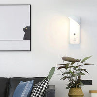 LITU - Applique Murale d'Intérieur Moderne en Aluminium avec Interface Tactile pour Gradation, USB LED pour Salon, Chevet et Couloir - Décoratif | Marco Lucetti