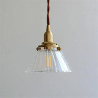 Loft Industriel LED Suspension Lumière Rétro en Laiton et Verre | Marco Lucetti