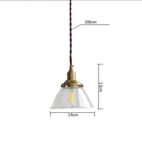 Loft Industriel LED Suspension Lumière Rétro en Laiton et Verre | Marco Lucetti