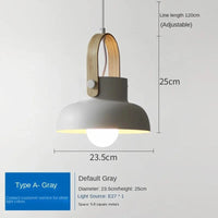 Loft Nordique LED : Suspension en Fer Macaron pour Éclairer vos Espaces Intérieurs | Marco Lucetti A gris / Lumière blanche 6000K