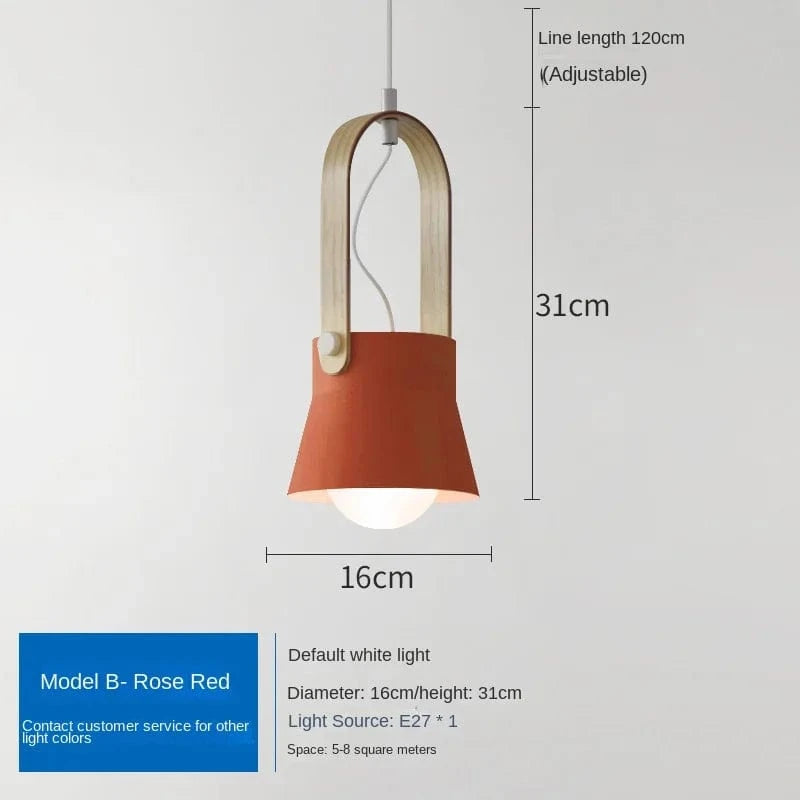 Loft Nordique LED : Suspension en Fer Macaron pour Éclairer vos Espaces Intérieurs | Marco Lucetti B Or Rose / Lumière blanche 6000K