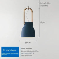 Loft Nordique LED : Suspension en Fer Macaron pour Éclairer vos Espaces Intérieurs | Marco Lucetti C Drak Bleu / Lumière blanche 6000K