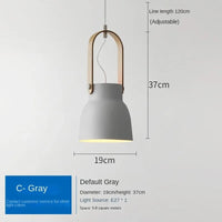 Loft Nordique LED : Suspension en Fer Macaron pour Éclairer vos Espaces Intérieurs | Marco Lucetti C Gray / Lumière blanche 6000K