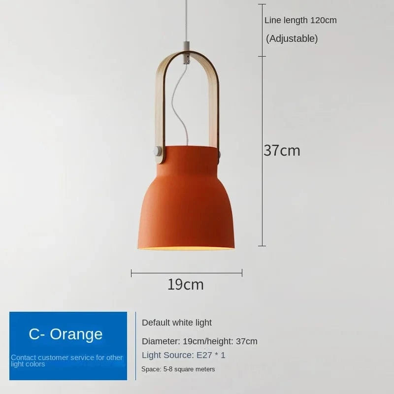 Loft Nordique LED : Suspension en Fer Macaron pour Éclairer vos Espaces Intérieurs | Marco Lucetti C Orang / Lumière blanche 6000K
