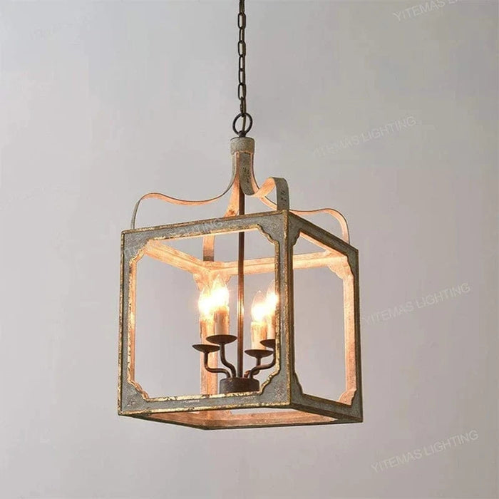 Loft Vintage Wood Lustre: Suspension Luminaire Gris pour Chambre, Salon & Cuisine | Marco Lucetti