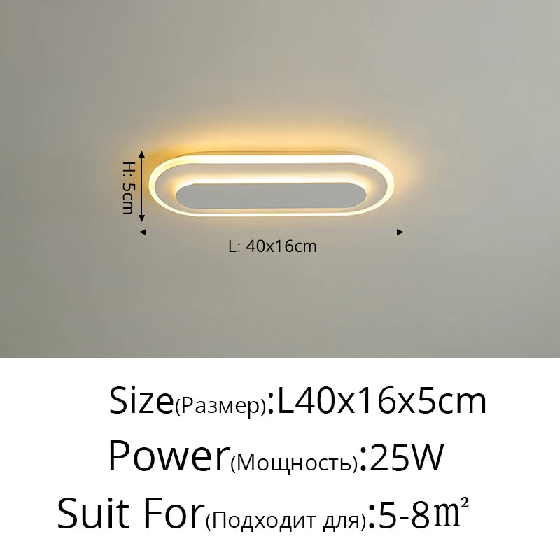 Bande LED pour allée et couloir : Lustres modernes minimalistes pour une entrée nordique créative