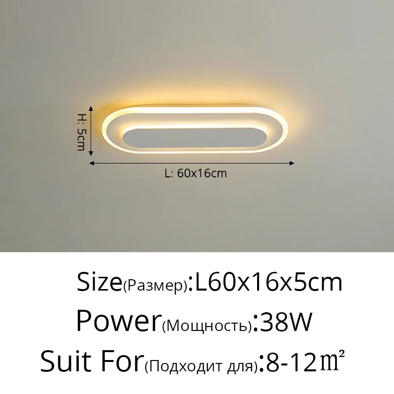 Bande LED pour allée et couloir : Lustres modernes minimalistes pour une entrée nordique créative