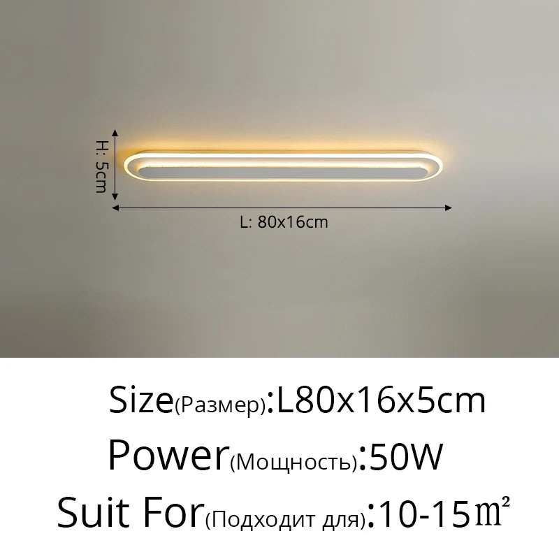 Bande LED pour allée et couloir : Lustres modernes minimalistes pour une entrée nordique créative