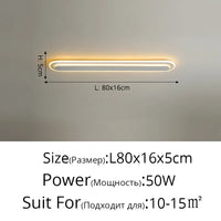 Bande LED pour allée et couloir : Lustres modernes minimalistes pour une entrée nordique créative