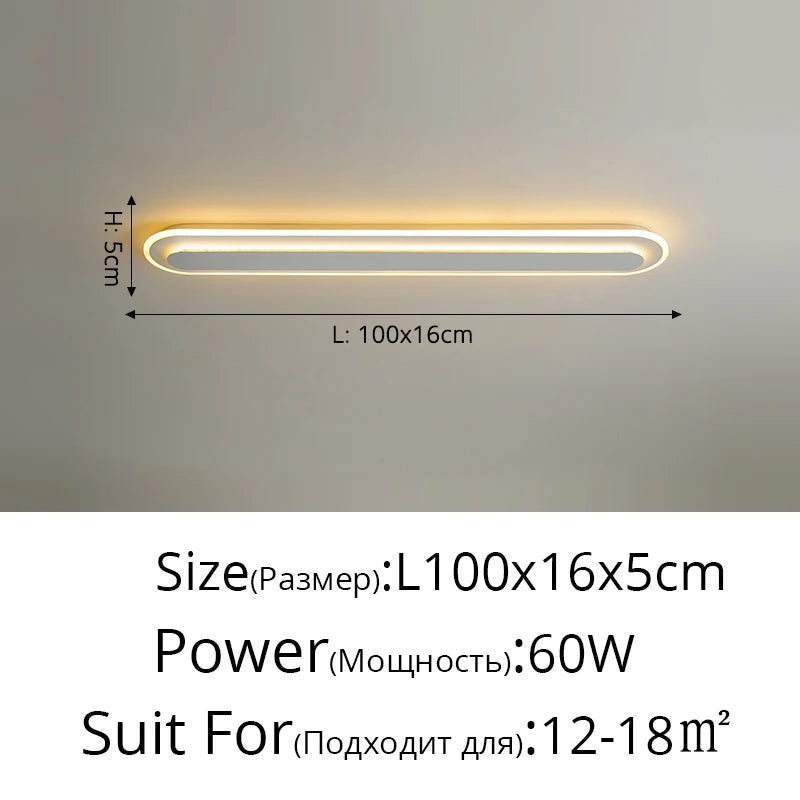 Bande LED pour allée et couloir : Lustres modernes minimalistes pour une entrée nordique créative