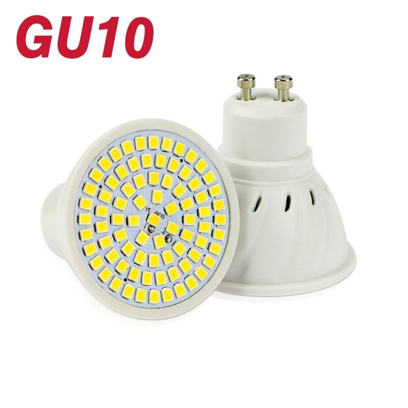 Lot de 10 ampoules LED pour douilles E27, E14 et G10 | Marco Lucetti G10 / 48 LEDs / Chaude