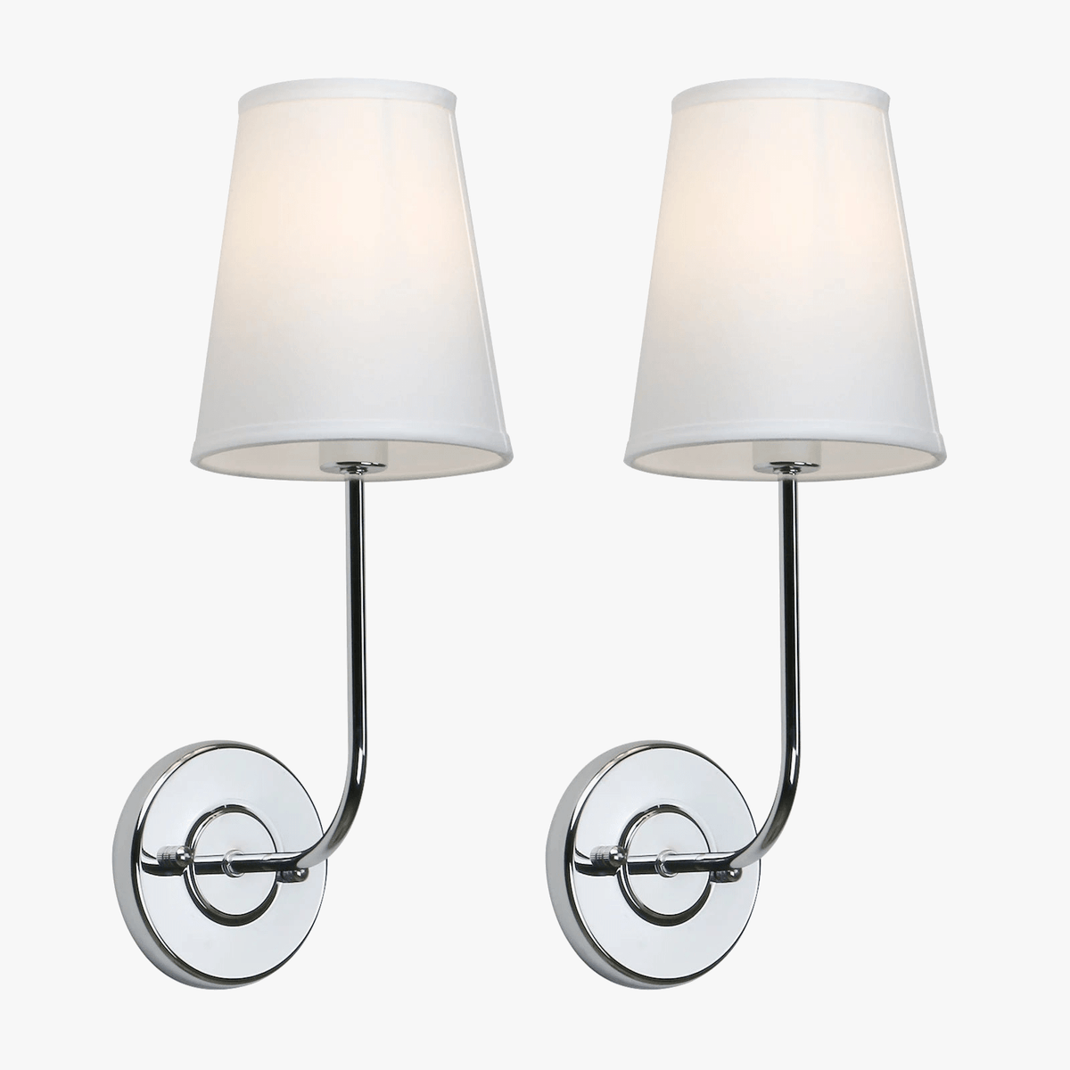 Lot de 2 Appliques Murales Industrielles Phansthy avec Abat-jour en Tissu | Marco Lucetti