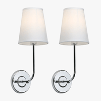 Lot de 2 Appliques Murales Industrielles Phansthy avec Abat-jour en Tissu | Marco Lucetti