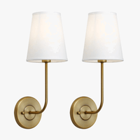 Lot de 2 Appliques Murales Industrielles Phansthy avec Abat-jour en Tissu | Marco Lucetti