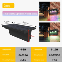 Lot de 2 Appliques Solaires Extérieures 5 LED Étanches Intelligentes - Offre Spéciale | Marco Lucetti