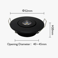Lot de 6 mini spots LED dimmables encastrés - AluminiumSmooth.
