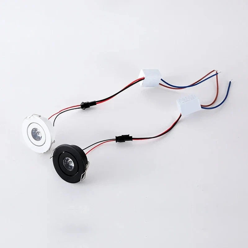 Lot de 6 mini spots LED dimmables encastrés - AluminiumSmooth. | Marco Lucetti