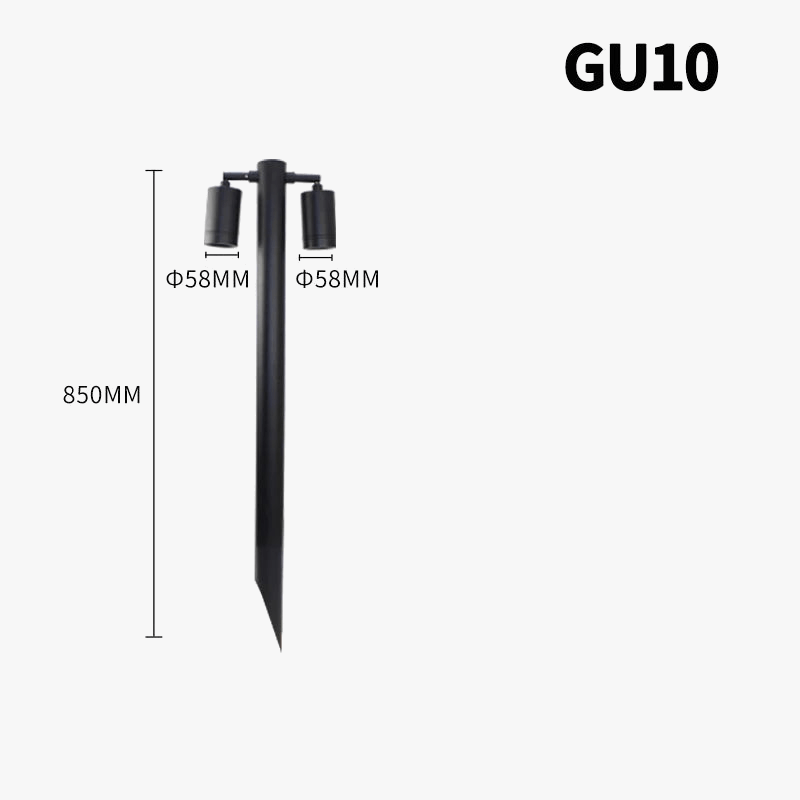 Lumière de pelouse LED en aluminium imperméable - Éclairage de jardin moderne | Marco Lucetti