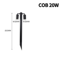 Lumière de pelouse LED en aluminium imperméable - Éclairage de jardin moderne | Marco Lucetti COB20W-B