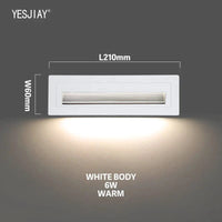 Lumières d'escalier LED encastrées 3W/6W - Élégance illuminée | Marco Lucetti 6W-Blanc-Chaud