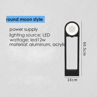 Lumières de Chemin LED pour Jardin et Allée en Aluminium Waterproof | Marco Lucetti Blanc froid / Style lune ronde / LED12w | CHINE