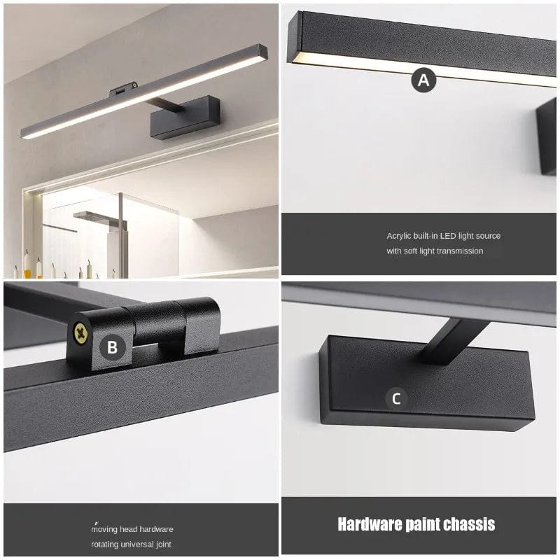  Lumières LED de Salle de Bain Antibuée Style Nordique | Marco Lucetti