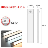 Lumières LED Ultra Slim avec capteur de mouvement | Marco Lucetti Argent-10cm-3 en 1 / 3 couleurs dans une lampe