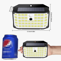 Lumières Solaires 176 LED d'Inondation avec Capteur de Mouvement IP65 - Lampe Murale pour l'Extérieur | Marco Lucetti