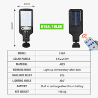 Lumières solaires extérieures LED 30/72COB Cour Impermeable Avec Capteur de Mouvement - Marque X | Marco Lucetti