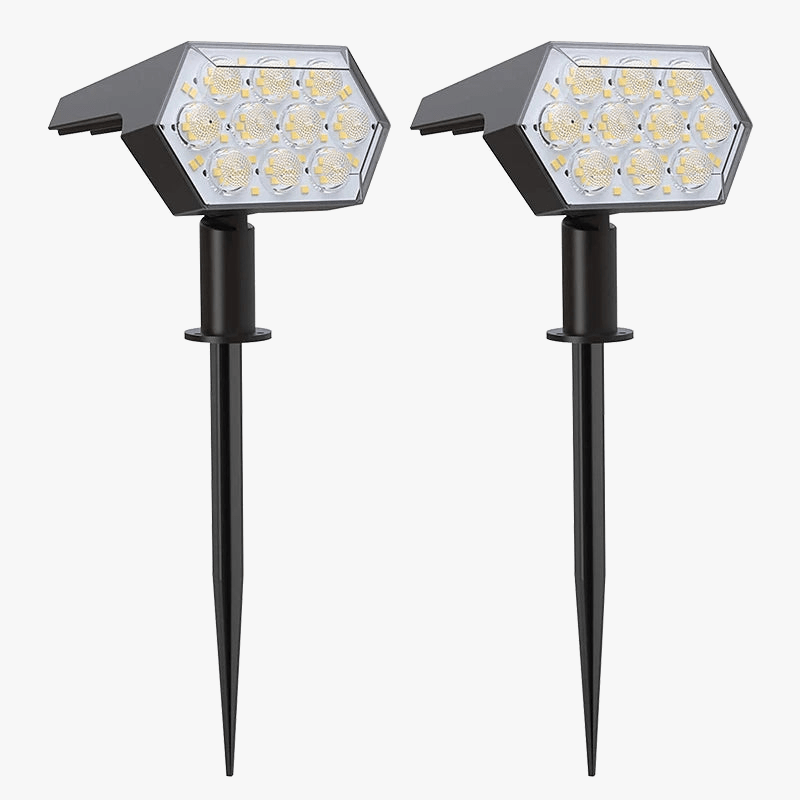 Lumières Solaires Extérieures LED - Éclairage Solaires - 2 en 1 pour Jardin | Marco Lucetti