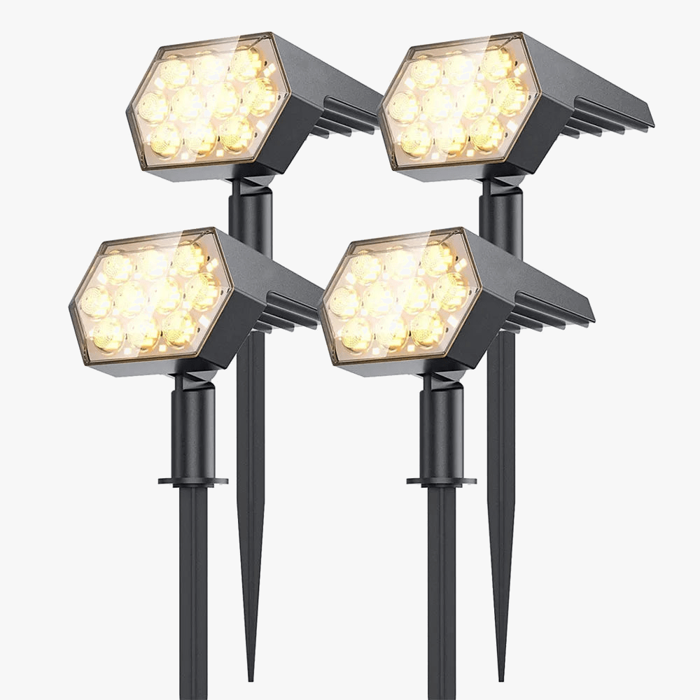 Lumières Solaires Extérieures LED - Éclairage Solaires - 2 en 1 pour Jardin | Marco Lucetti