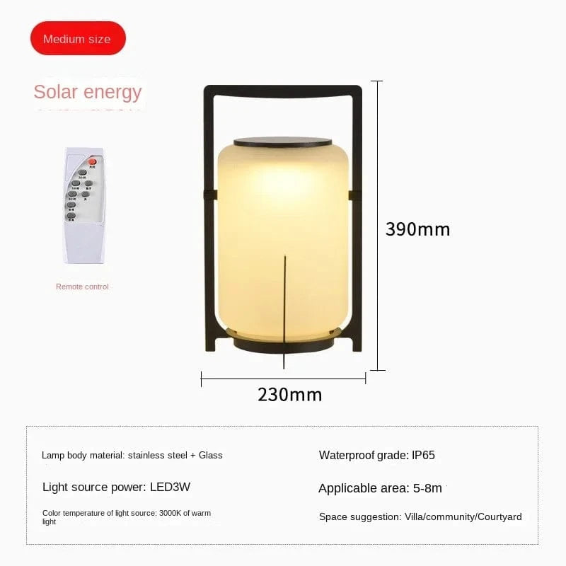 Lumières Solaires Imperméables pour Jardin Extérieur et Terrasse de Villa | Marco Lucetti Style solaire 39cm